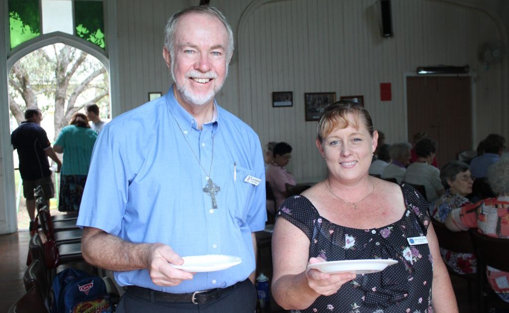 EMPTY PLATES: Reverend Rod Winterton and Marie Brennan; 